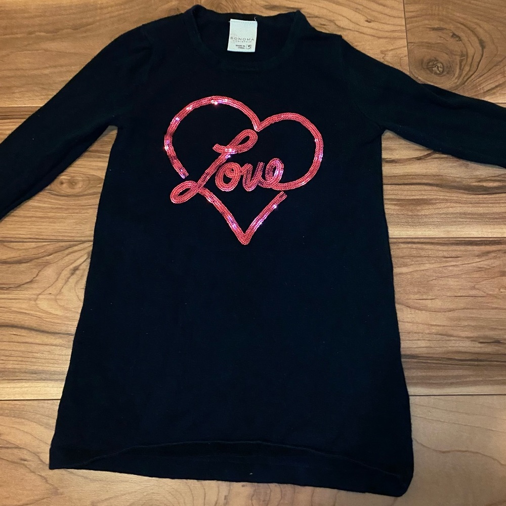 Sonoma Life + Style Heart Sequence Sweater